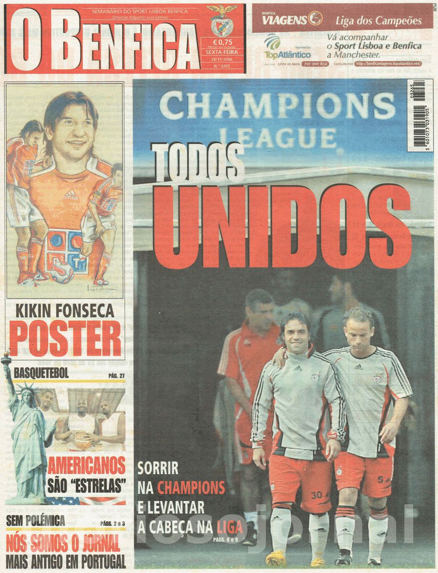 jornal o benfica 3265 2006-11-24